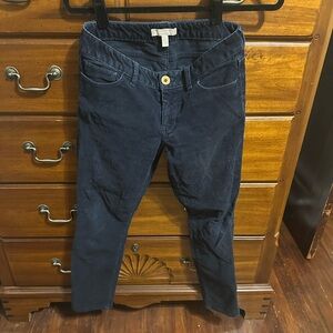 Banana Republic Navy Corduroy Skinny Pants